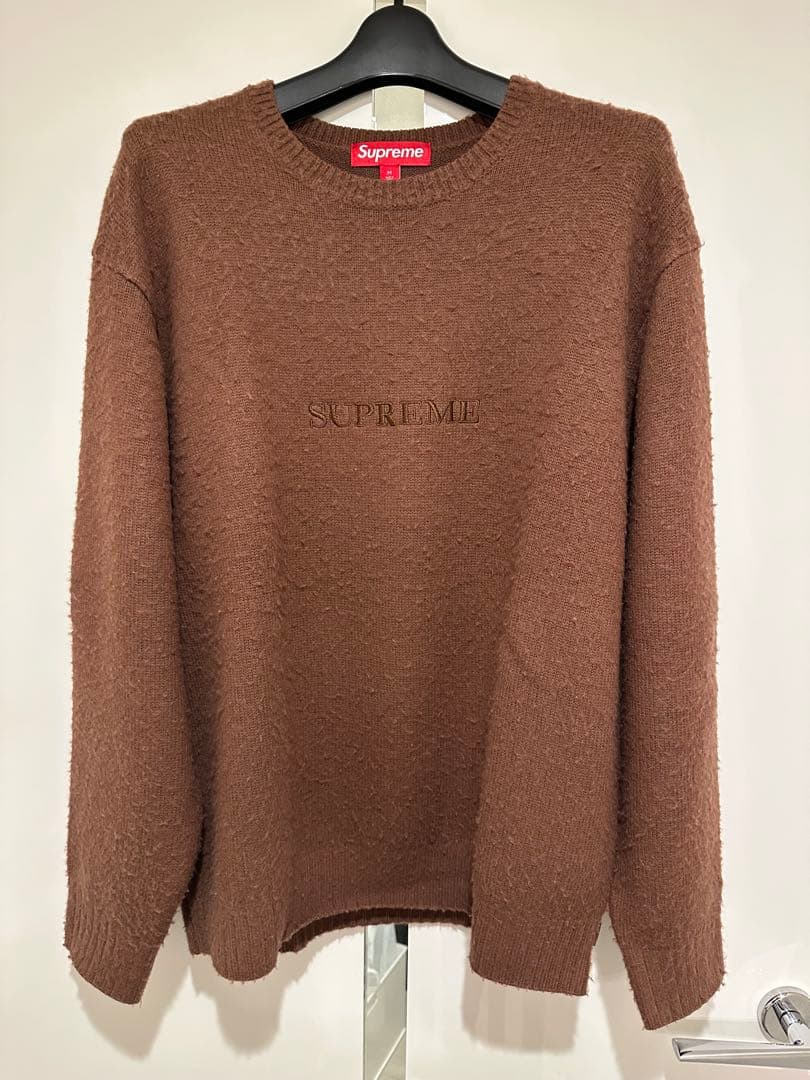 Supreme Pilled Sweater Brown Mサイズ - メルカリ