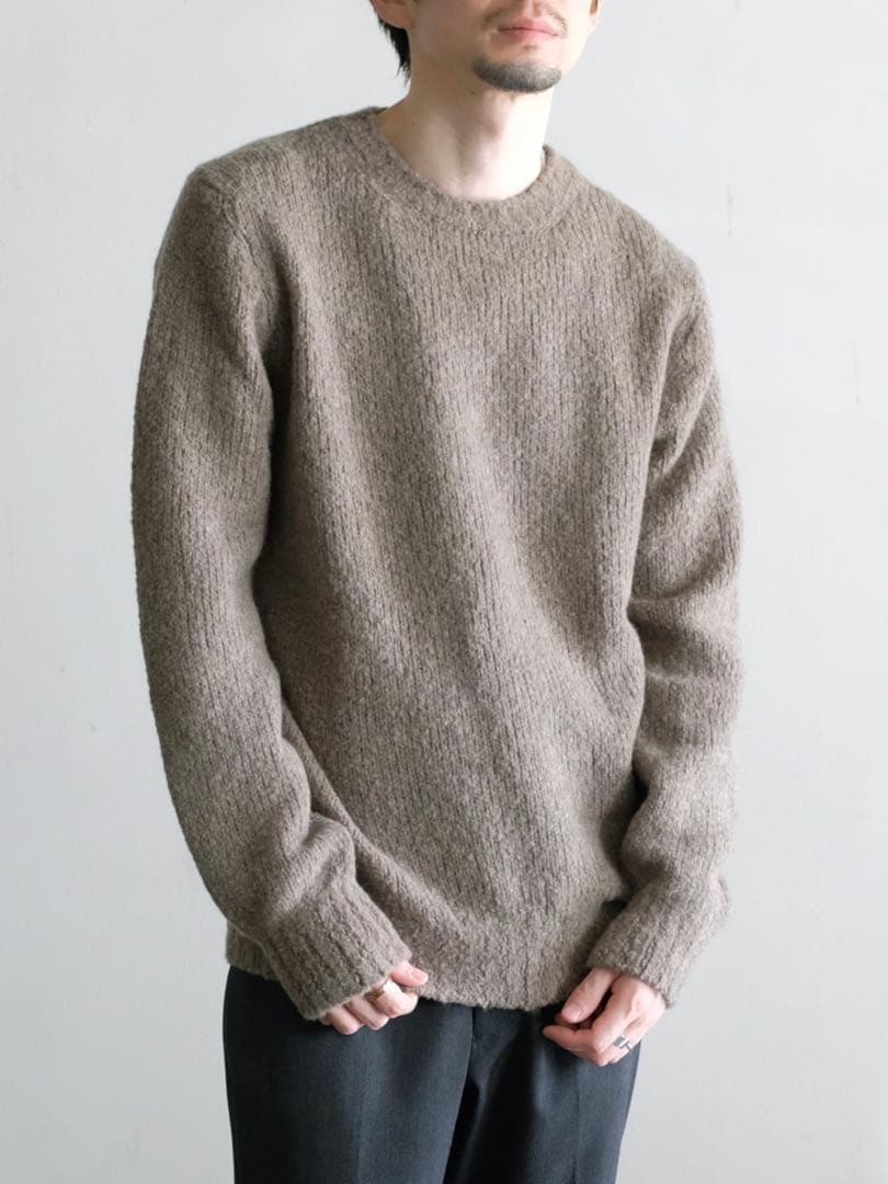 トップス DE BONNE FACTURE PECORA NERA CREW NECK De Bonne Facture - Pecora Nera Wool Sweater - Neutrals De Bonne