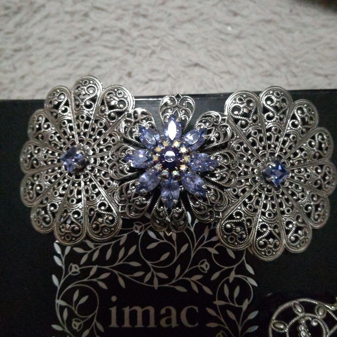 imac 装飾的な花のブローチイマックimac】 デザインブローチ 一 番 安い