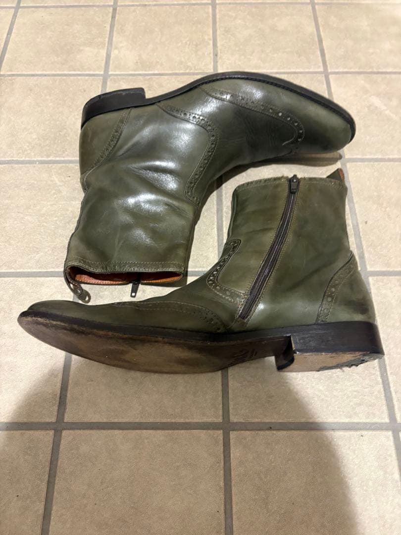 D&G サイドゴアブーツ オリーブグリーン 42 duckfeet ダックフィート サイドゴアブーツ Roskilde ロスキレ 24650