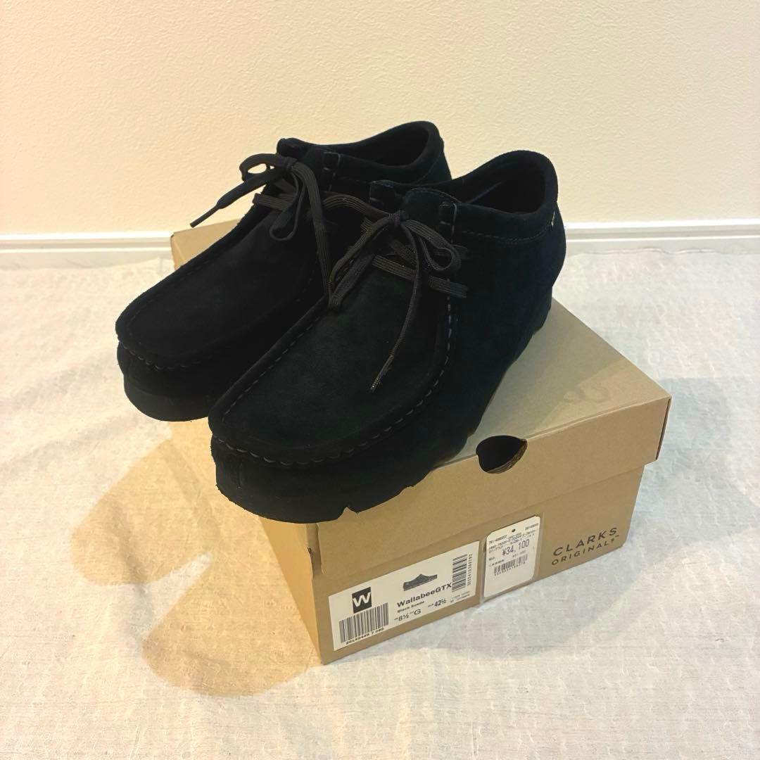CLARKS ORIGINALS Wallabee GTX ブラック WallabeeGTX / メンズ ワラビーゴアテックス （ブラックスエード