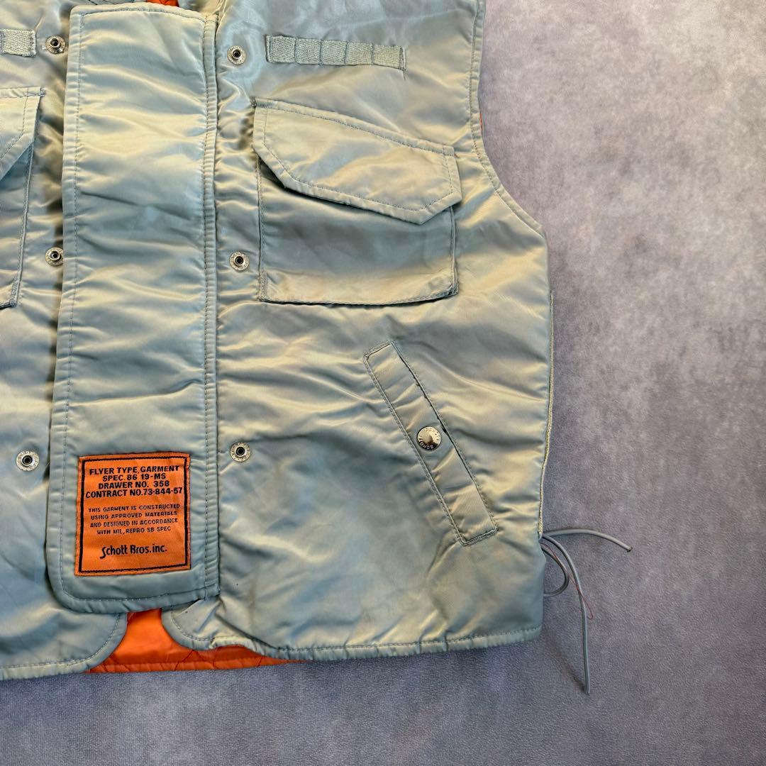 Schoot ライナーベスト 86 19-M5 グレー フライトジャケット - メルカリ