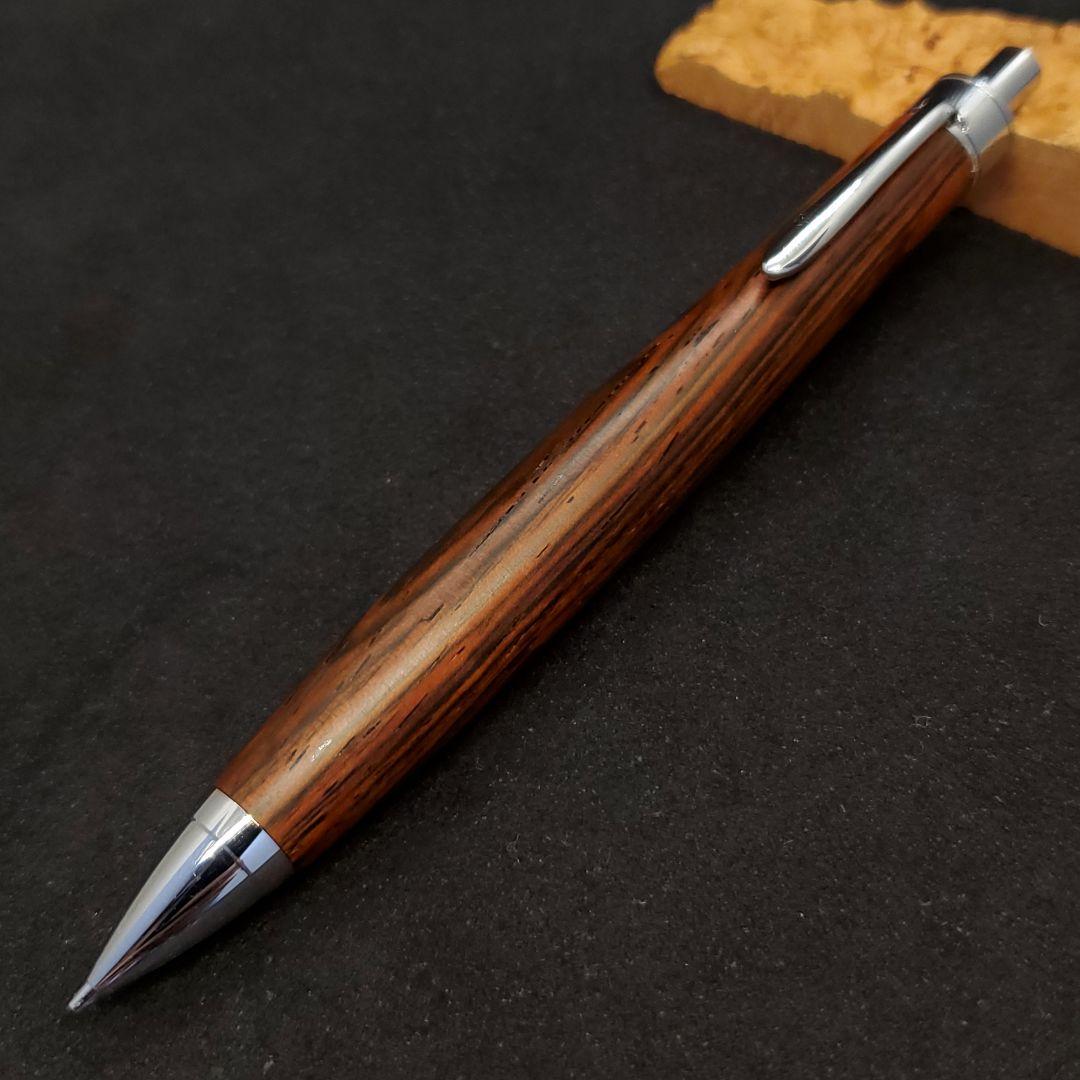 ⑯ハンドメイド木軸シャーペンブラジリアンローズウッド(ハカランダ