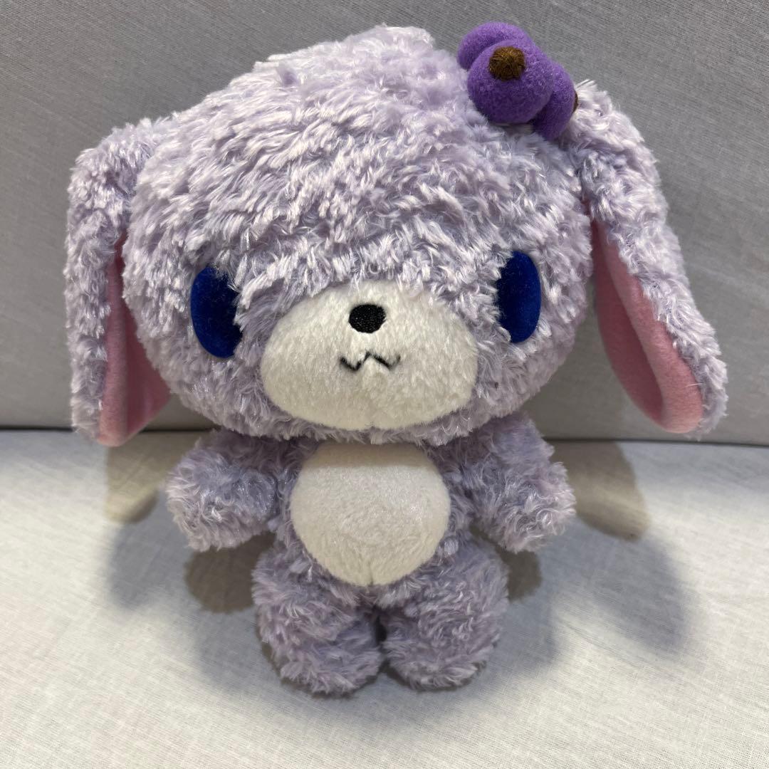 【激レア】シュガーバニーズ　ブルーベリーうさ　ぬいぐるみ　美品　当時物　初代 激レア】シュガーバニーズ ブルーベリーうさ ぬいぐるみ 美品 当時物