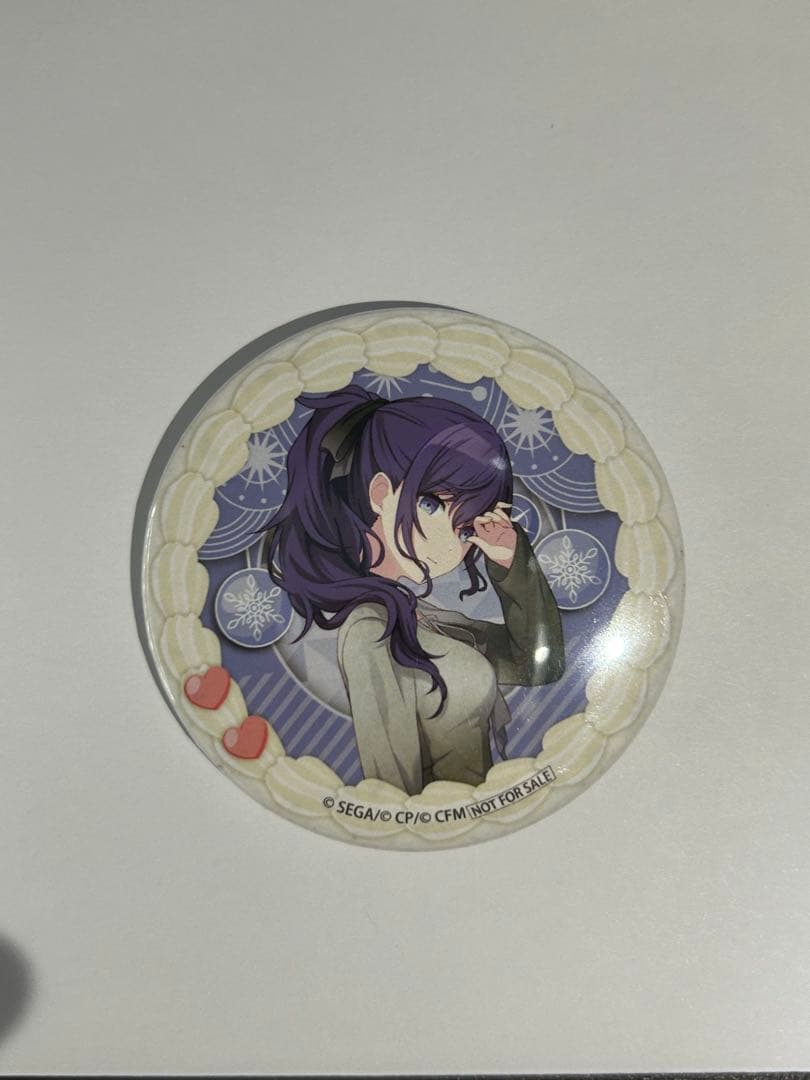 【非売品】プロセカ 朝比奈まふゆ プリロール 特典缶バッジ 2024 予約商品】グリッター缶バッジ イベントイラストコレクション vol.49 A