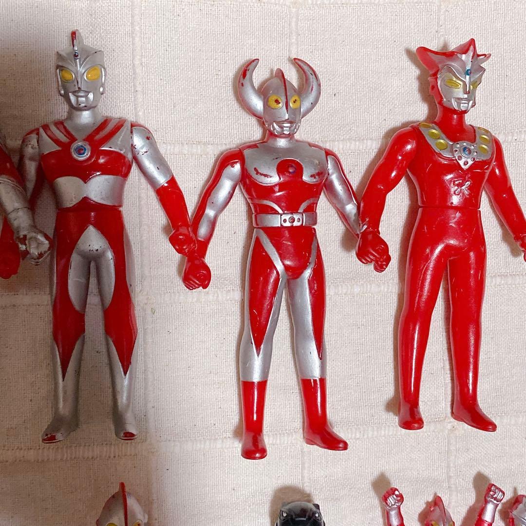ウルトラマンフィギュア 12体セット ソフビ 当時物 玩具 特撮 戦隊