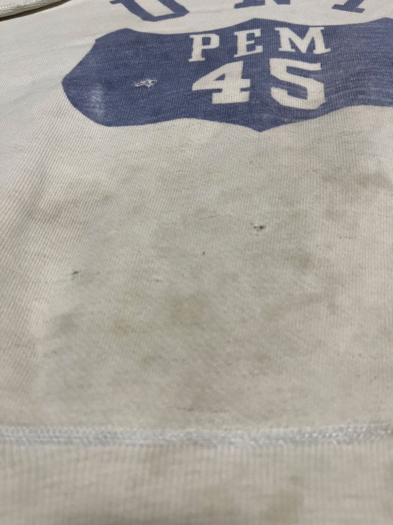 50s USA製 Russell スウェット \"UNI\" 前V 染み込み ボロ