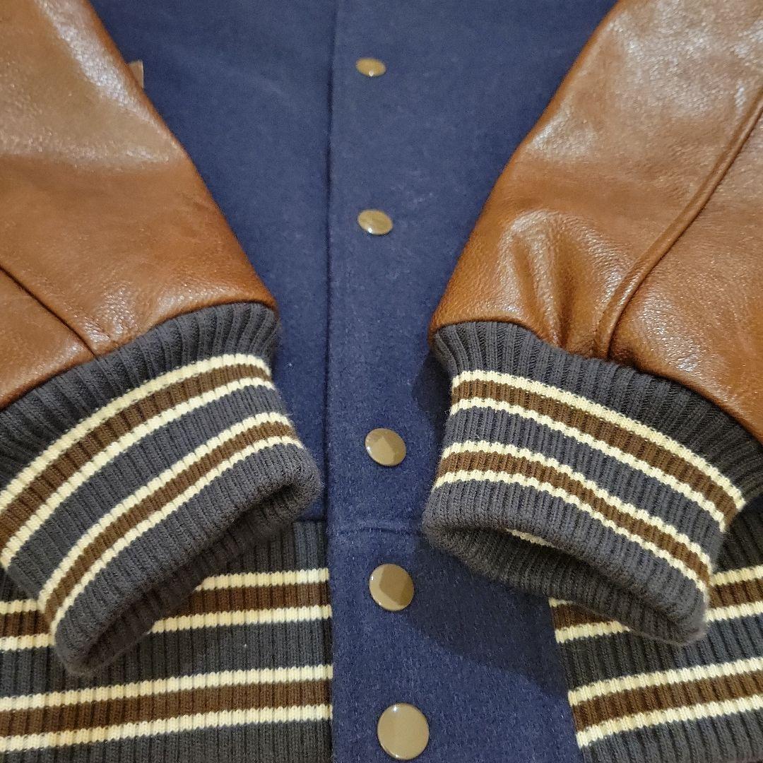 イケおじに最適渋めスタジャン】HOUSTON ヘビーメルトスタジャン