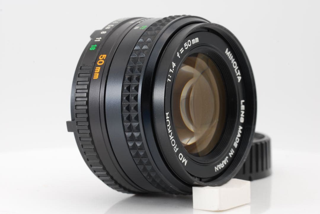 整備済】MINOLTA MD ROKKOR 50mm f1.4 後玉微細跡あり