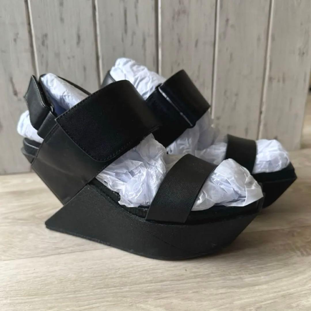 UNITED NUDE　Delta Wedge Sandal　黒 37 Delta Wedge Sandal – United Nude