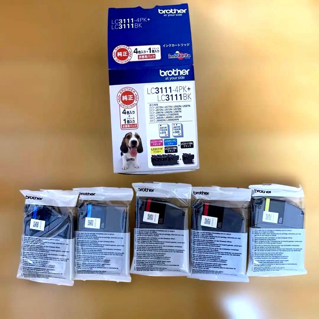 brother 純正インク LC3111-4PK+LC3111BK(計5本) - メルカリ