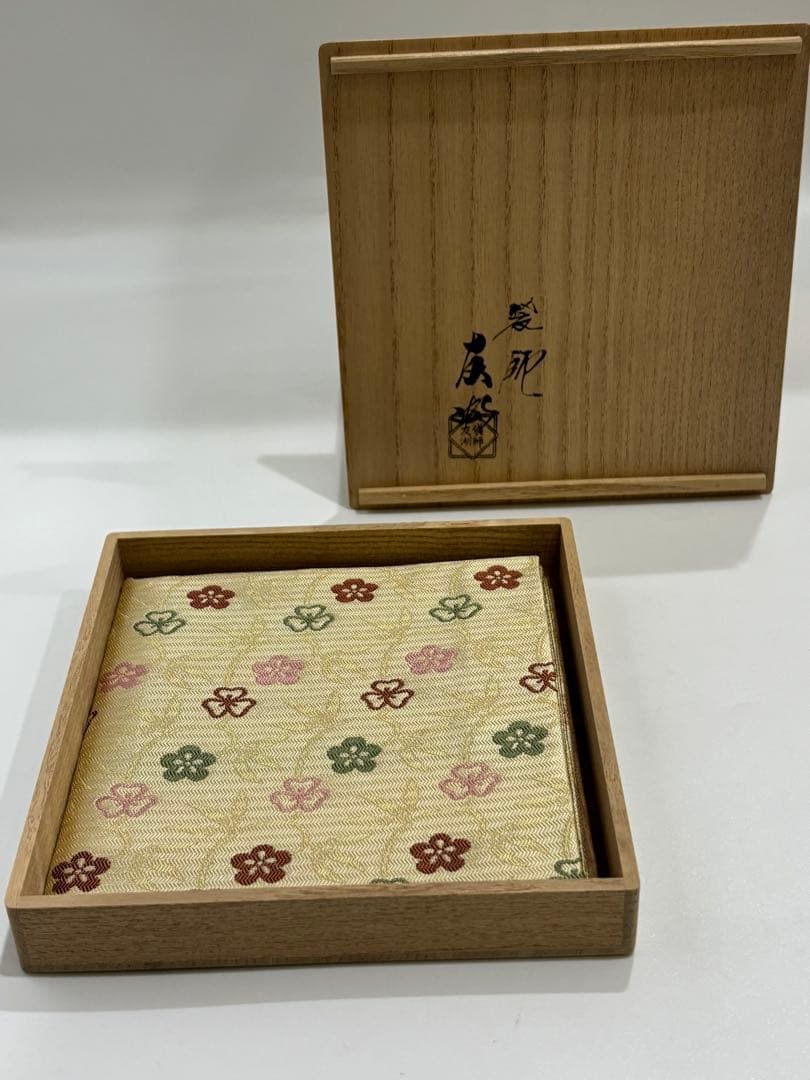 茶道具 土田友湖 笹蔓紹巴 袱紗 帛紗 共箱
