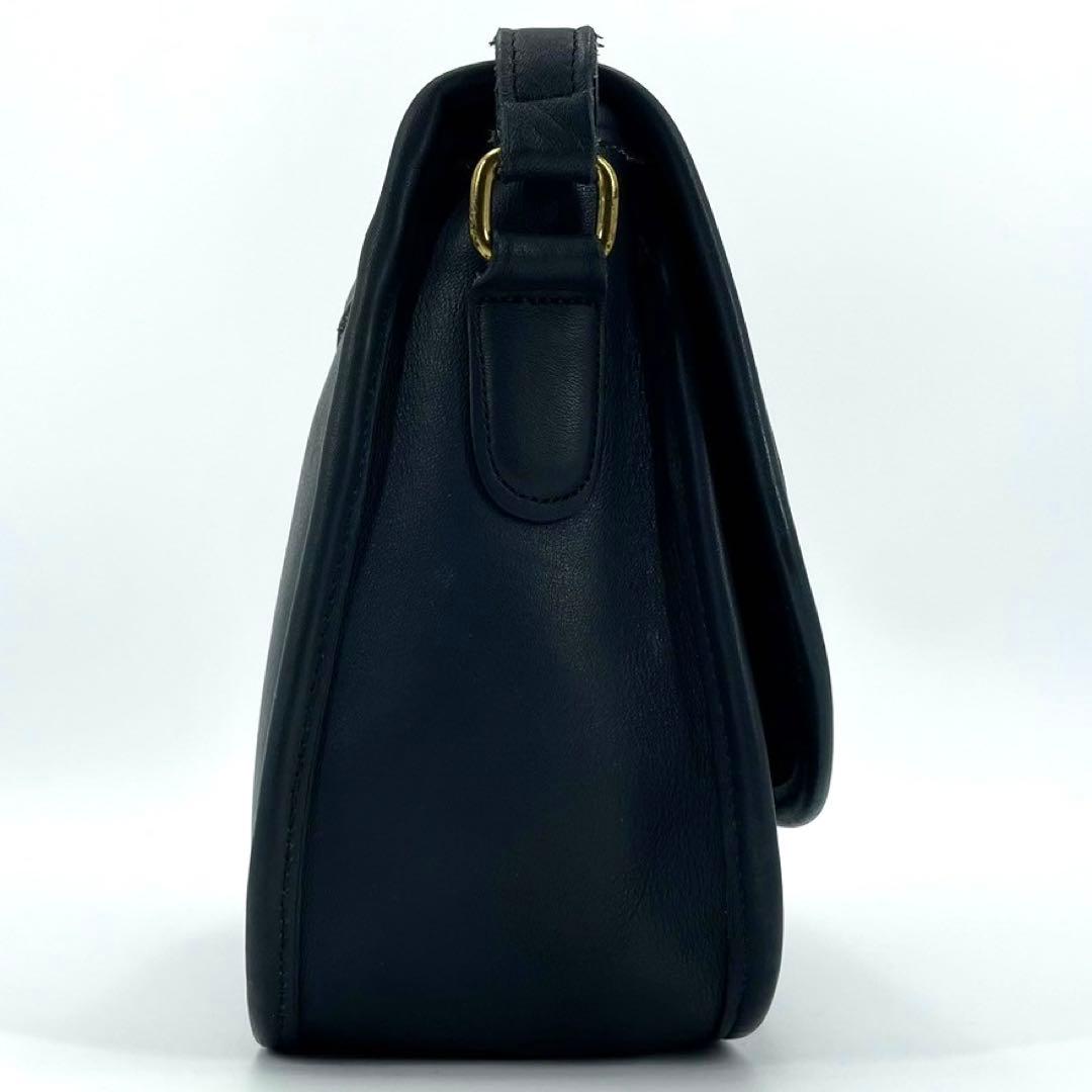 COACH オールドコーチ ショルダーバッグ ターンロック ネイビー 9790