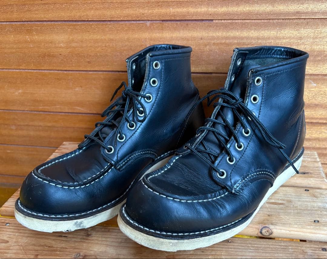 レッドウィング 8130 アイリッシュセッター26cm RED WING RED WING 8130 / IRISH SETTER MOC TOE BOOTS BLACK / レッドウイング
