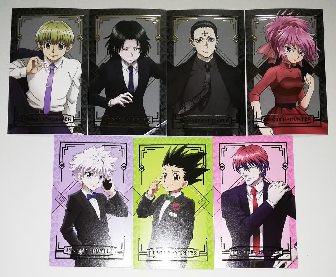 ハンターハンター 箔押しカード 全種セット アニメイトカフェ 旅団編3