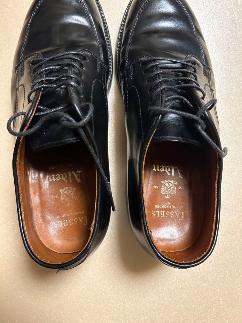 m*b様 【純正ツリー付き】Alden コードバン ブラック Vチップ6.5