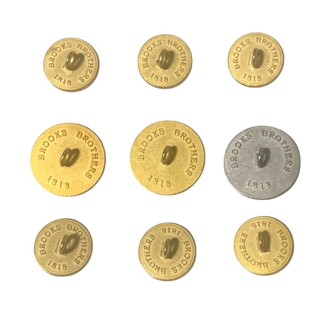 新品未使用☆BrooksBrothers七宝焼ゴールデンフリースボタン9個セット