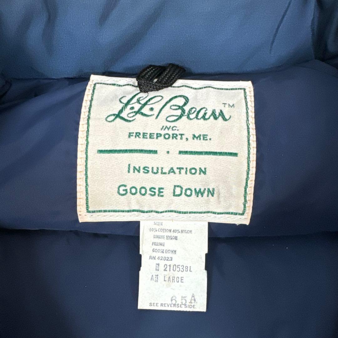 超希少 70年代 筆記体タグ LLBean Goose Down ダウンベスト - メルカリ