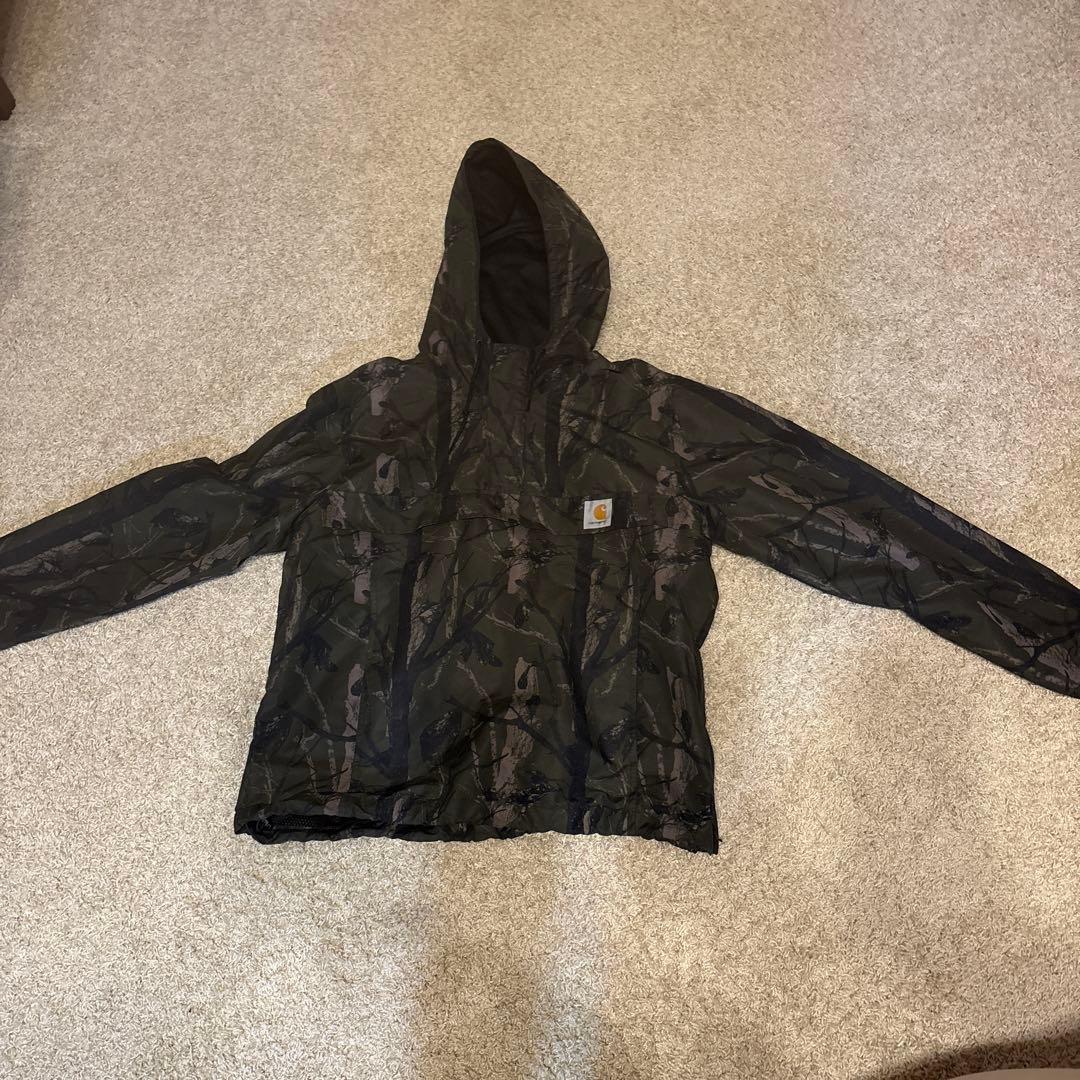 Carhartt カモフラージュ フード付きジャケット L Carhartt WIP Duck Detroit ジャケット | グリーン | FARFETCH JP