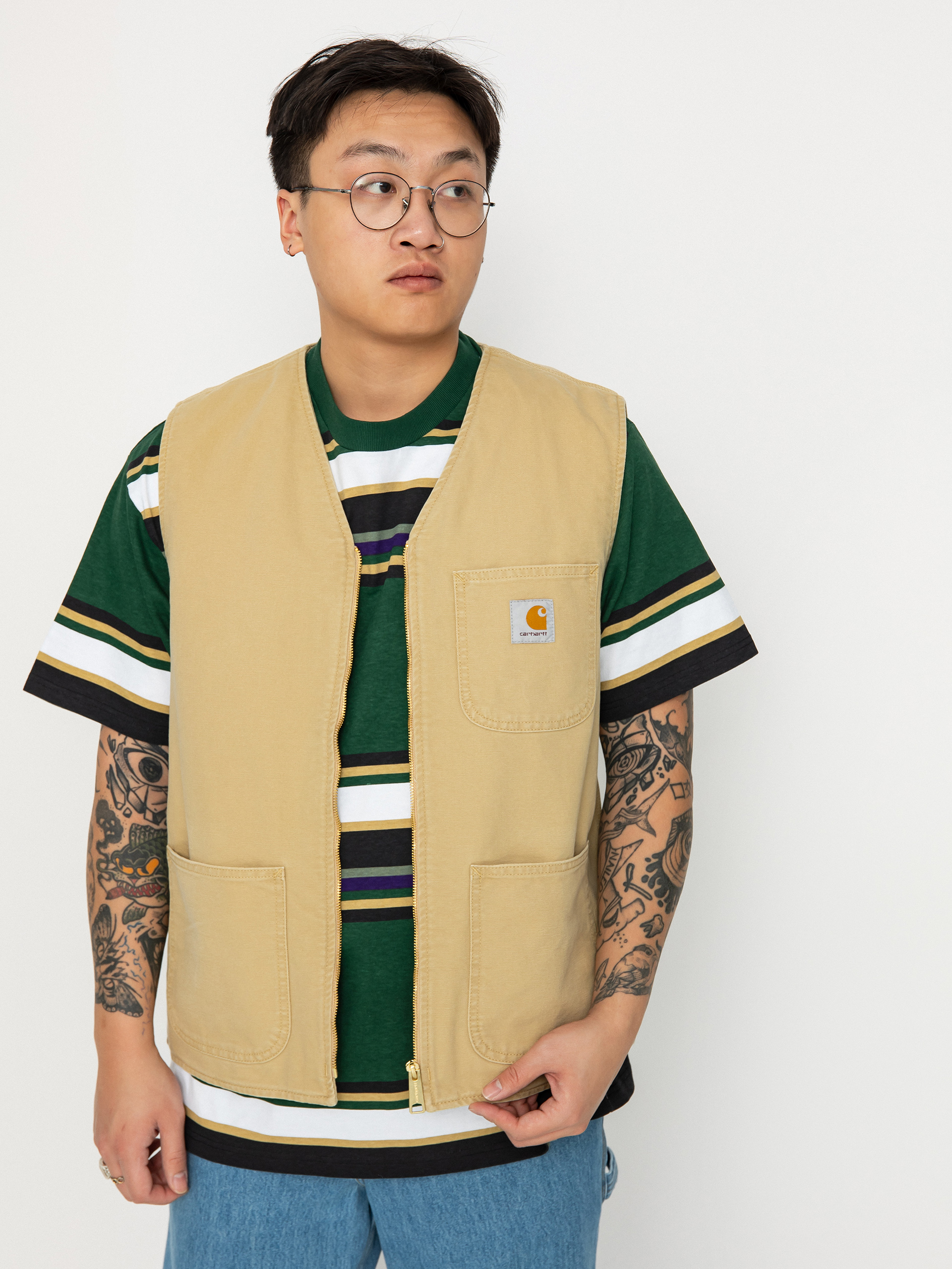 Carhartt WIP Arbor Vest - beige (bourbon)