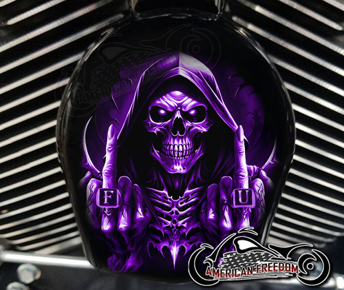 F U Reaper | Harley Davidson Horn Cover | Customderbys