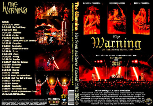The Warning Live From Auditorio Nacional CDMX 2025 DVD | website