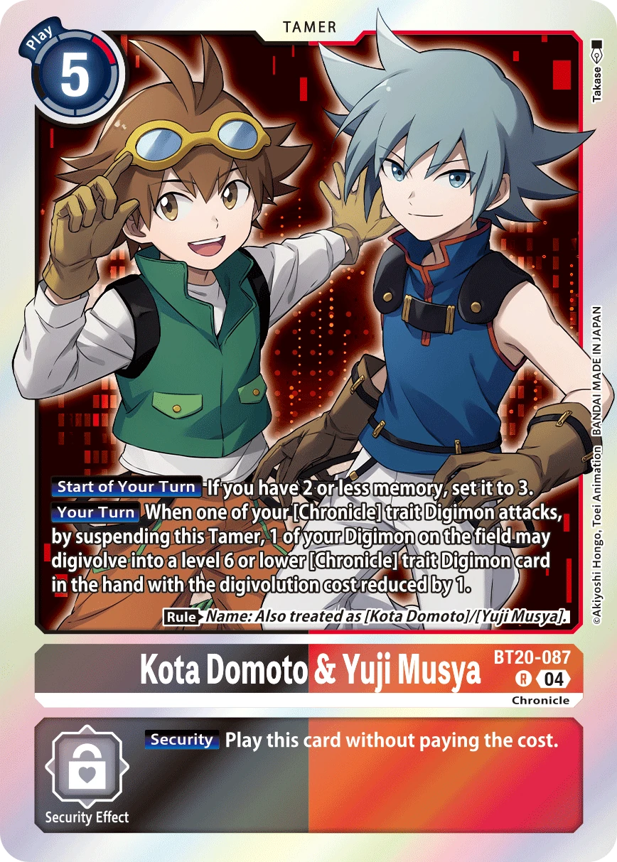Kota Domoto & Yuji Musya (BT20-087) | DigimonCardGame Wiki | Fandom