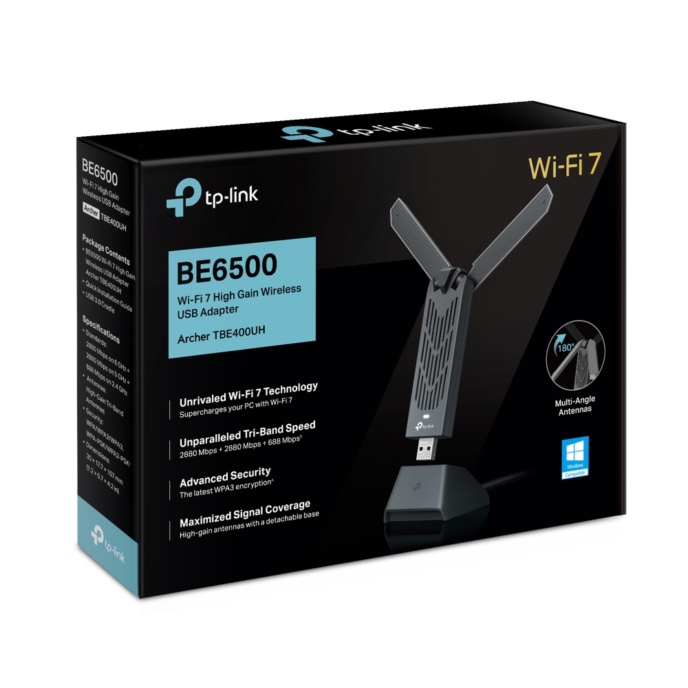 Archer TBE400UH | BE6500 Wi-Fi 7 High Gain Wireless USB Adapter