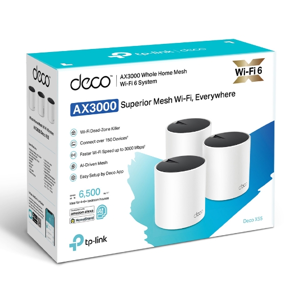 Deco X55 | AX3000 Whole Home Mesh WiFi 6 System | TP-Link Canada