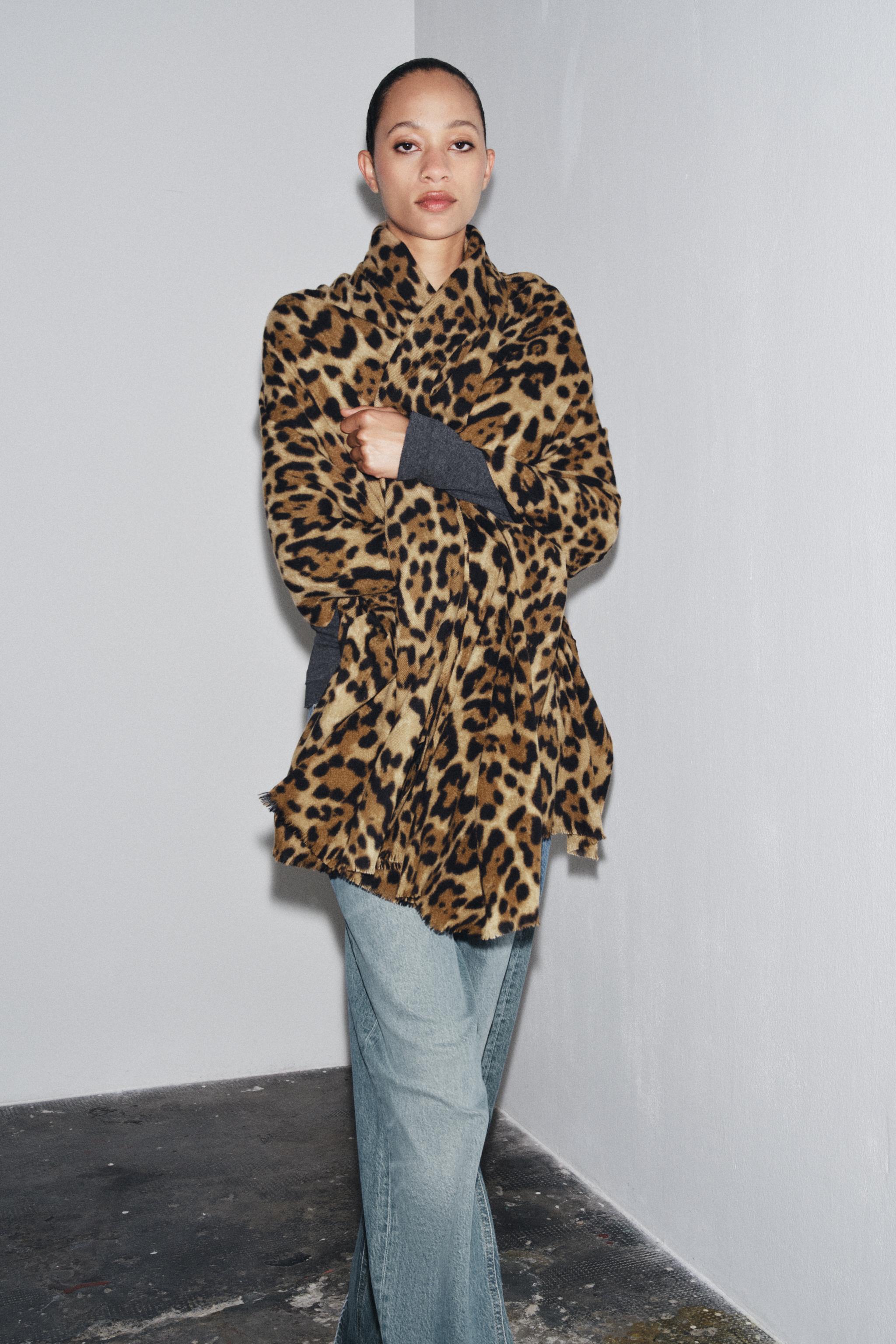 ANIMAL PRINT SCARF - Leopard | ZARA Singapore