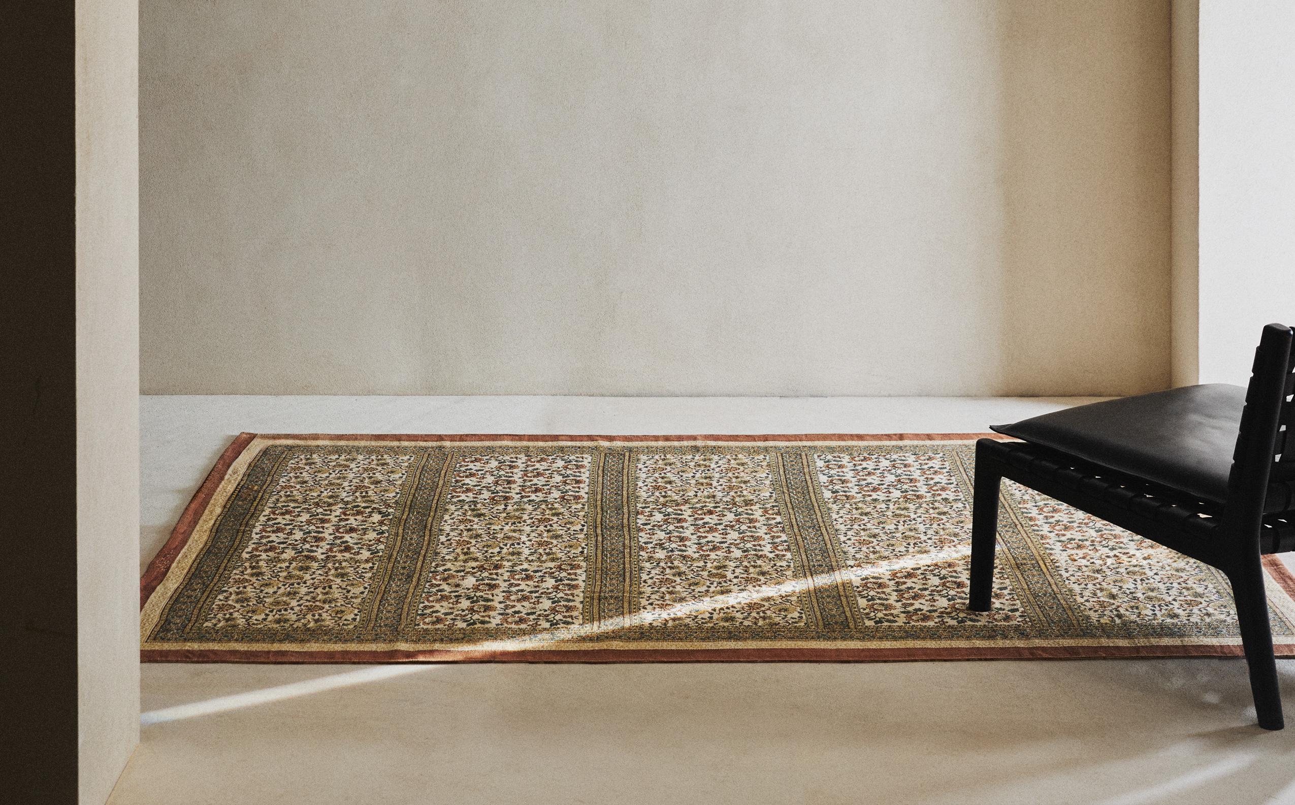 ブロックプリント コットン ラグ | Zara Home 日本/Japan