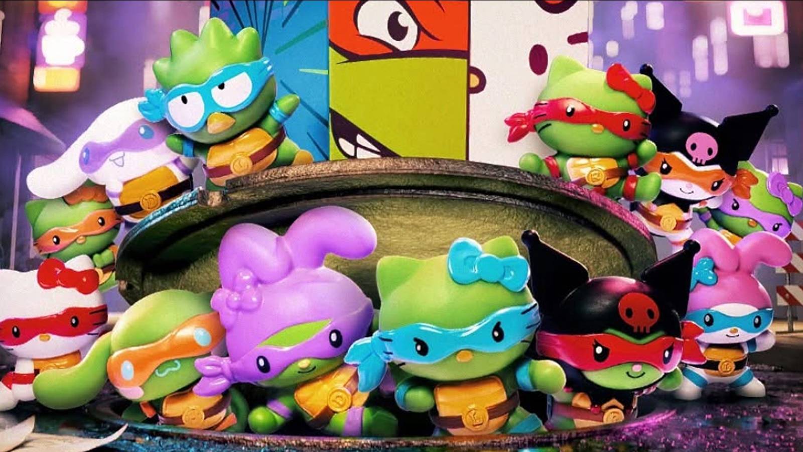 McDonald's Chaotic TMNT x Hello Kitty Toys Are Finally Coming to