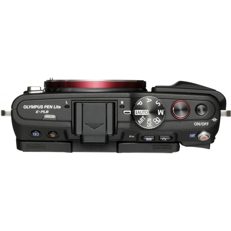 Olympus PEN Lite E-PL6 + 14-42mm II R Kit, black - Mirrorless