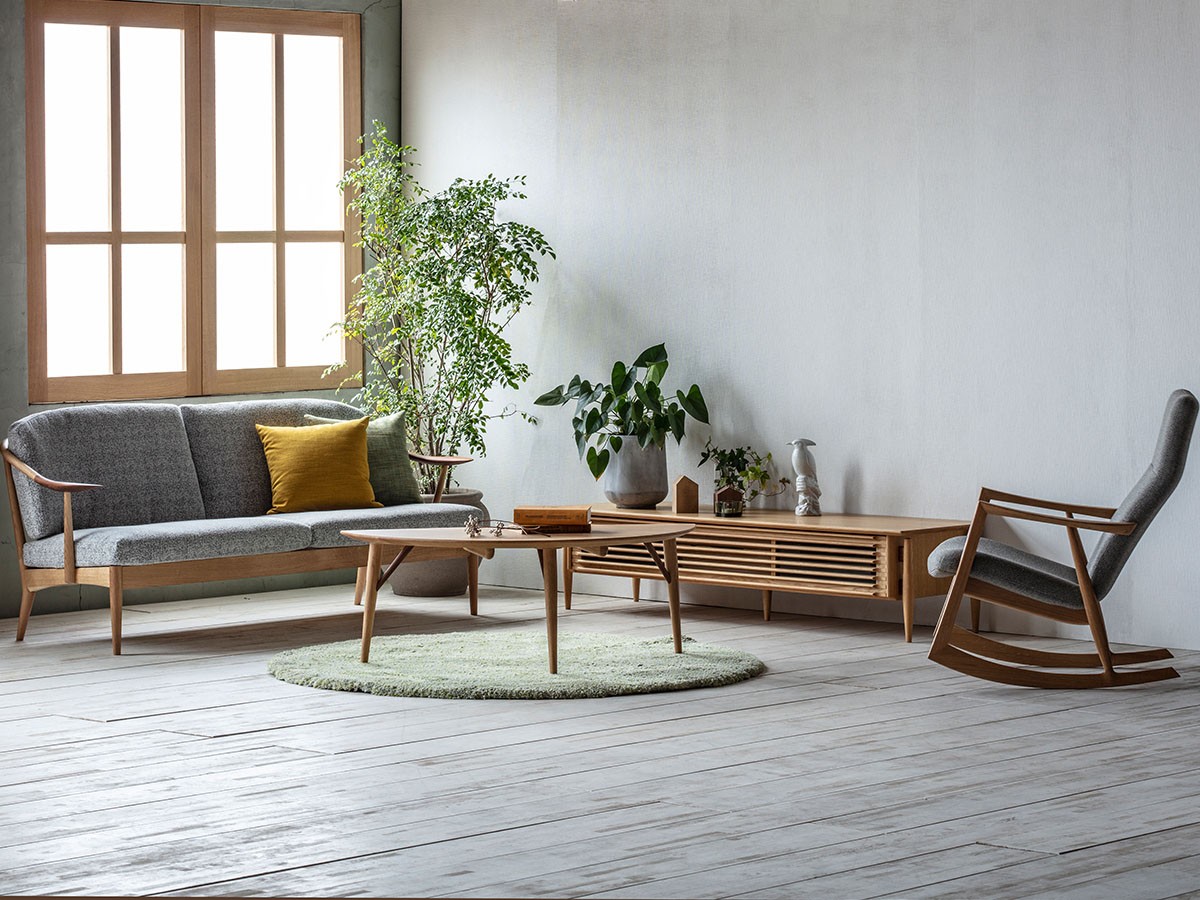 日進木工 WHITE WOOD Rocking Chair / にっしんもっこう ホワイト