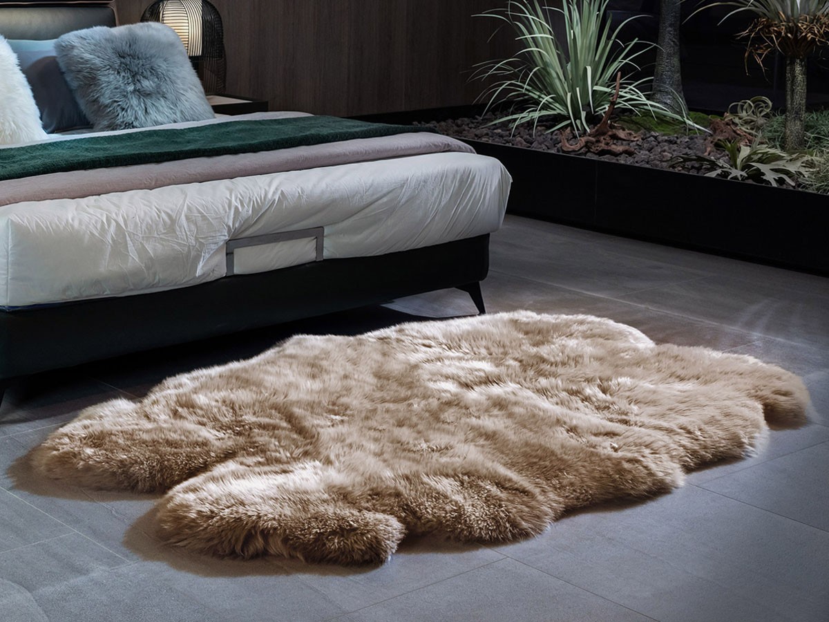 FLYMEe Blanc Mouton Rug / フライミーブラン ムートンラグ #118688