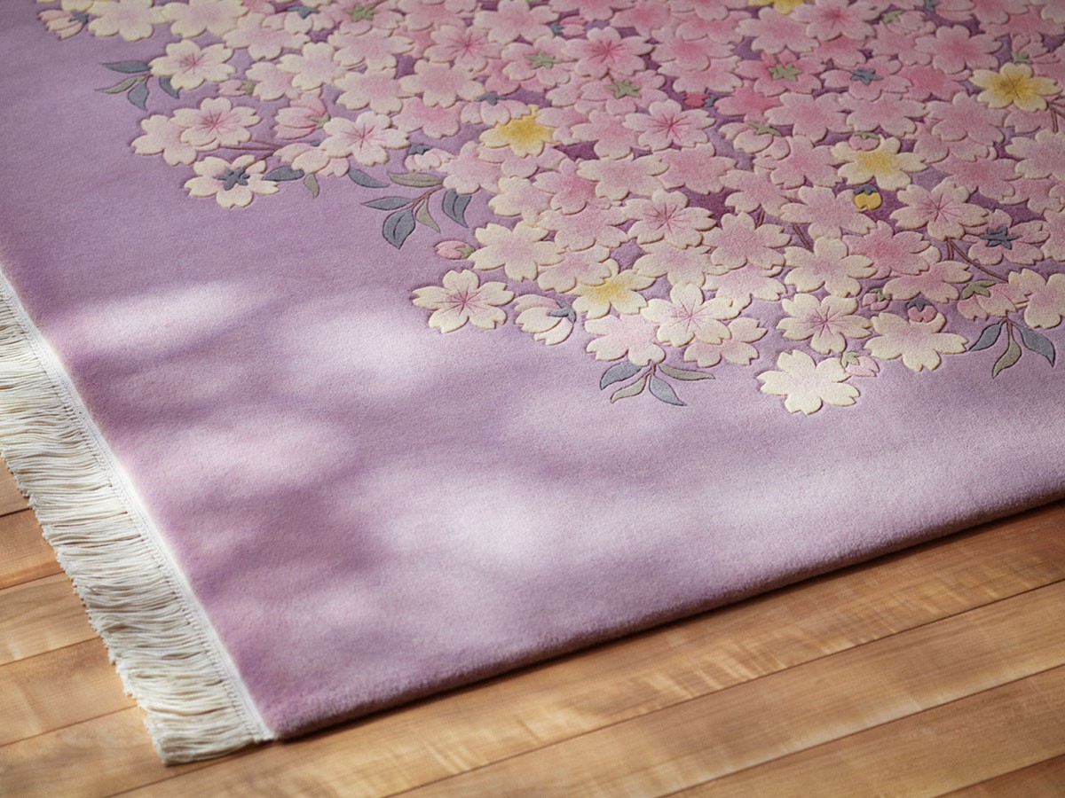 山形緞通 CLASSIC LINE okazu / やまがただんつう 古典ライン 桜花図