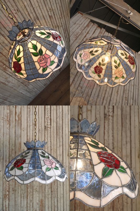 アンティーク ステンドグラス 吊り下げランプ - STAGE ANTIQUE