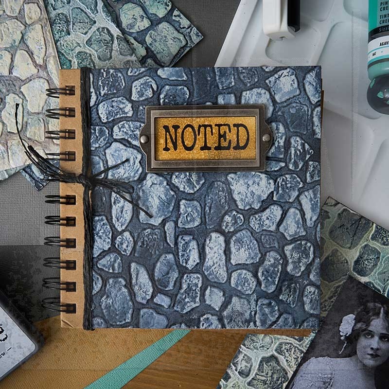 Sizzix 3-D Texture Fades Embossing Folder: Cobblestone A5 666959