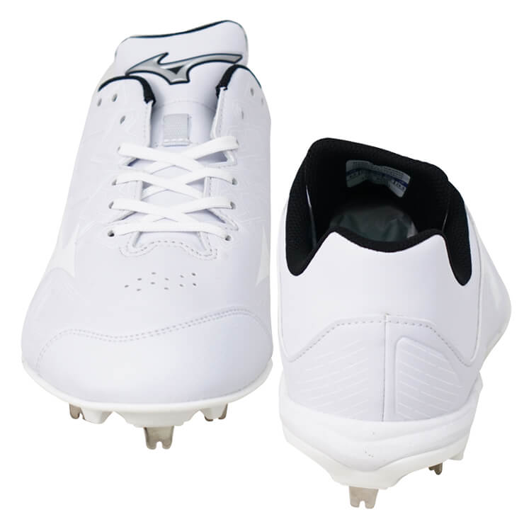 ミズノ 野球 白スパイク ライトレボバディー2 3E 幅広 大人 一般 高校