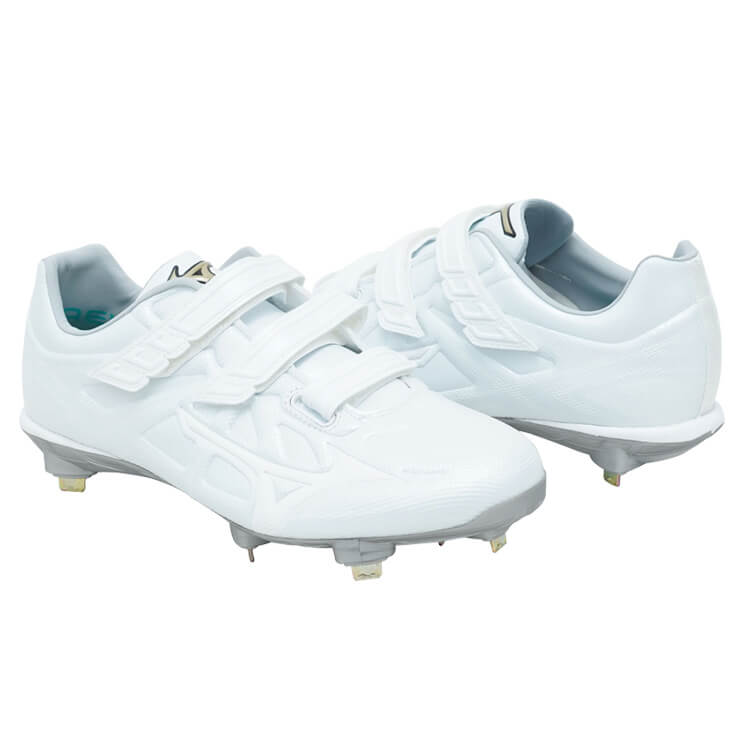 ミズノ 野球 白スパイク ライトレボエリート ワイド BLT CK 3本ベルト