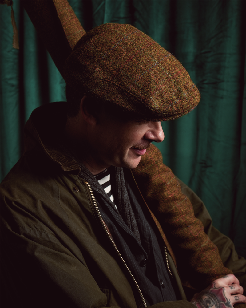 ALEX - Harris Tweed A classic newsboy flat cap