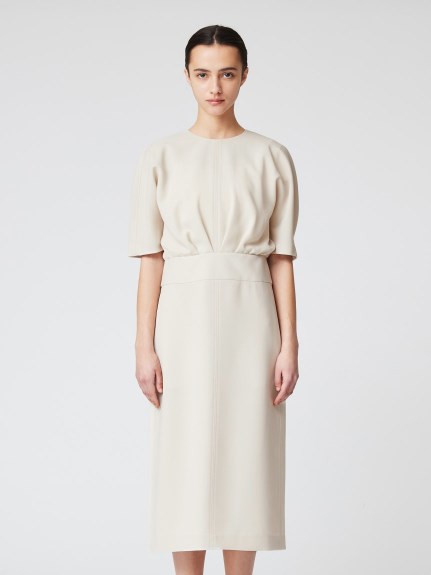 定番】ダブルクロス ウエストタックワンピース（ワンピース）｜CYCLAS