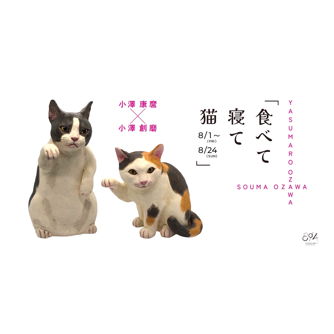 STUDIO 894 | 小澤康麿・小澤創磨「食べて寝て猫」