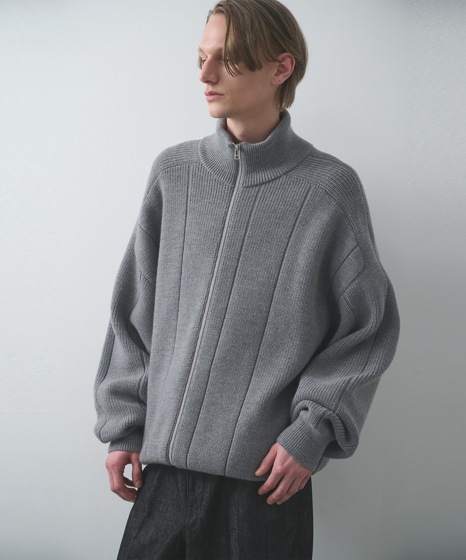 編地切替ドライバーズニット | WRAPINKNOT