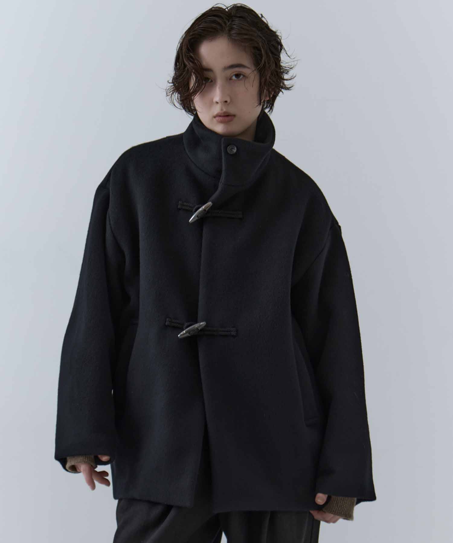 別注 ダッフルコート(1 BLACK): Dessin de mode: WOMENS｜ STUDIOUS