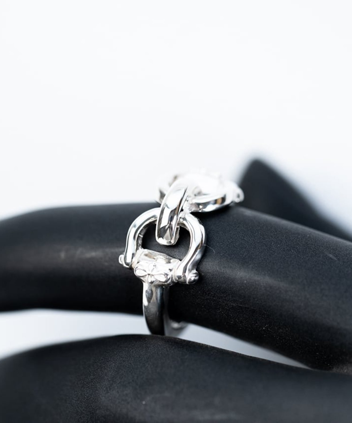 R-086 Horse bit ring | WAKAN SILVER SMITH