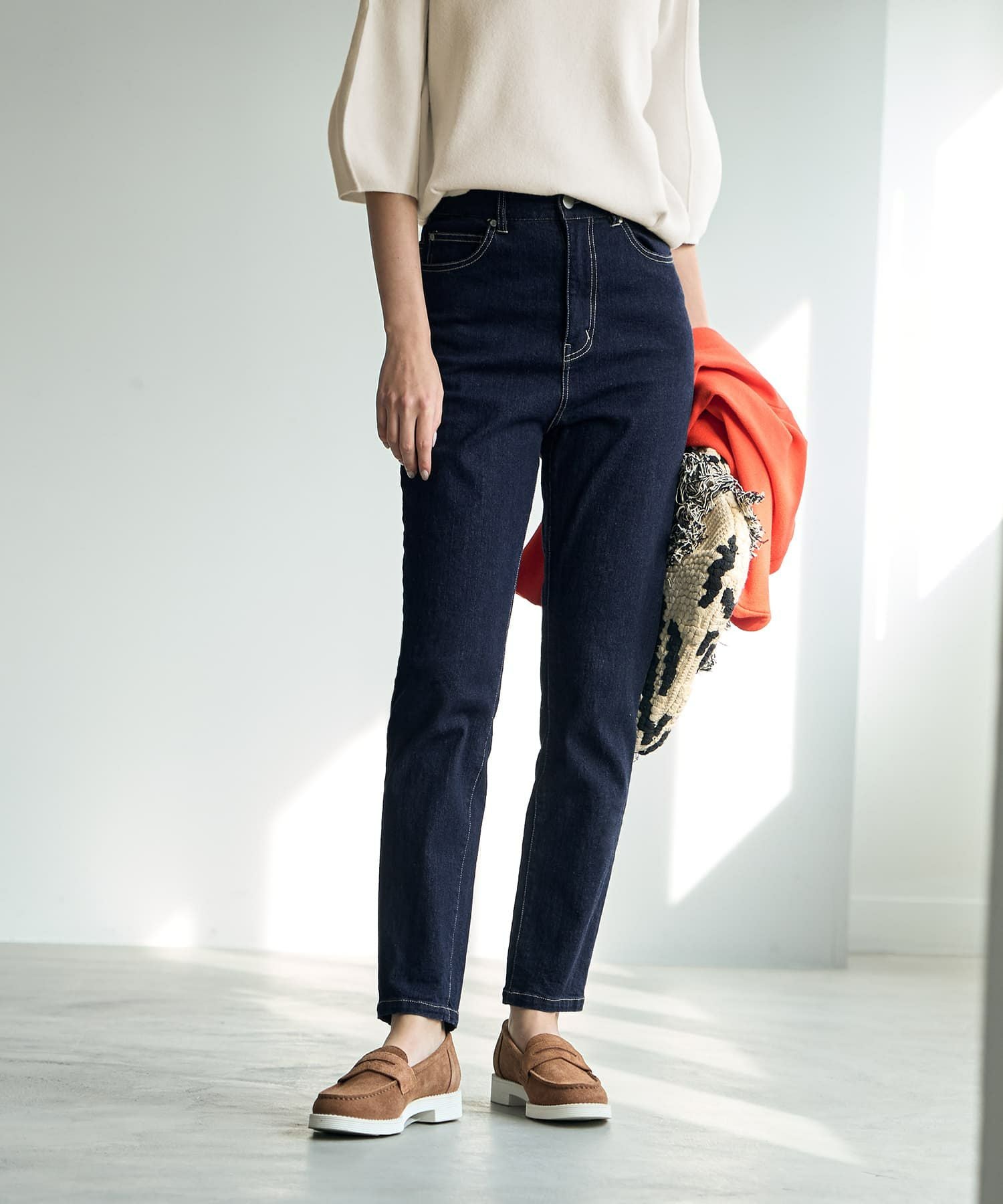 ネイビーフレンチデニム | おしゃれな大人レディースファッション通販