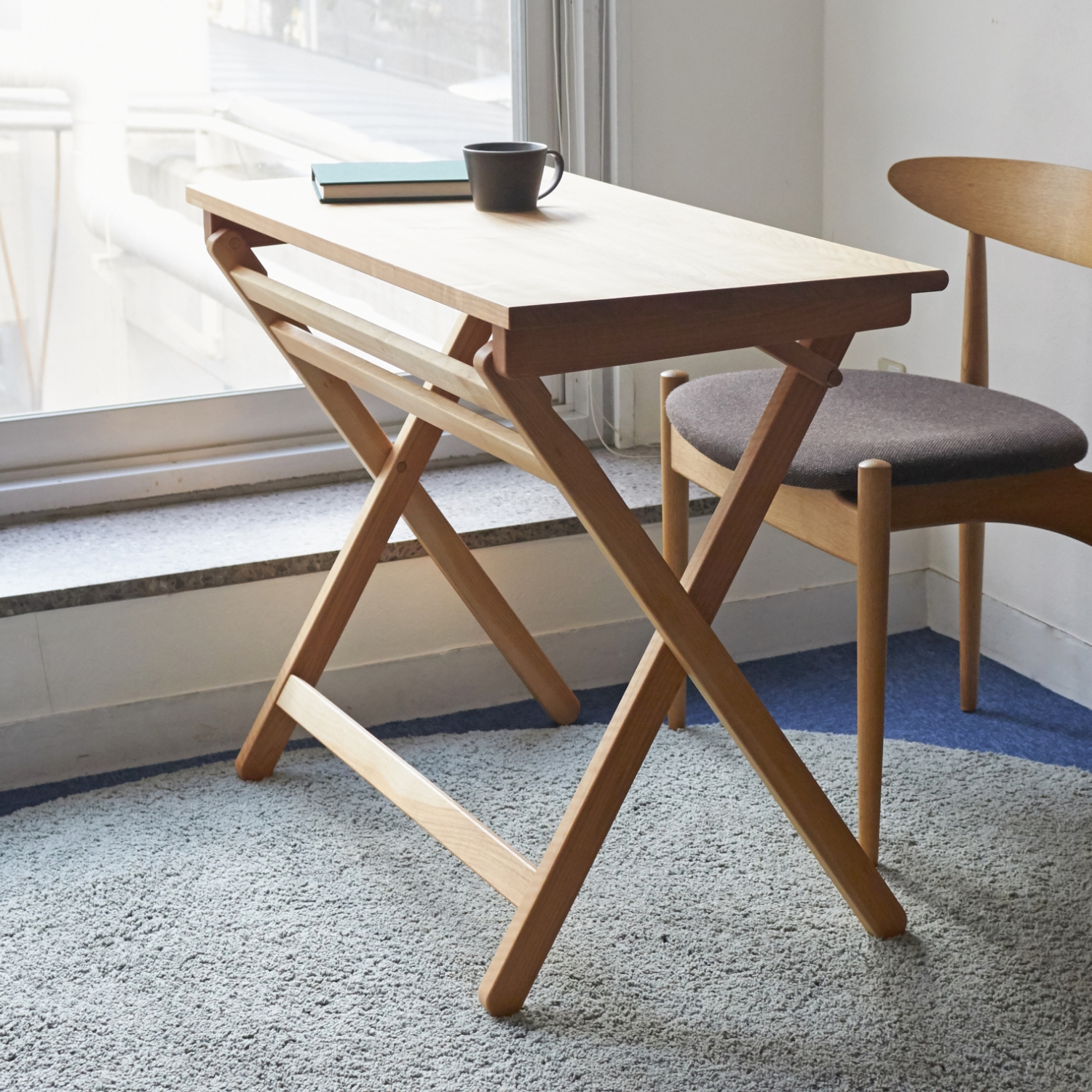 OAK VILLAGE/折りたたみデスク サクラ -折りたたみなのに本格派、国産