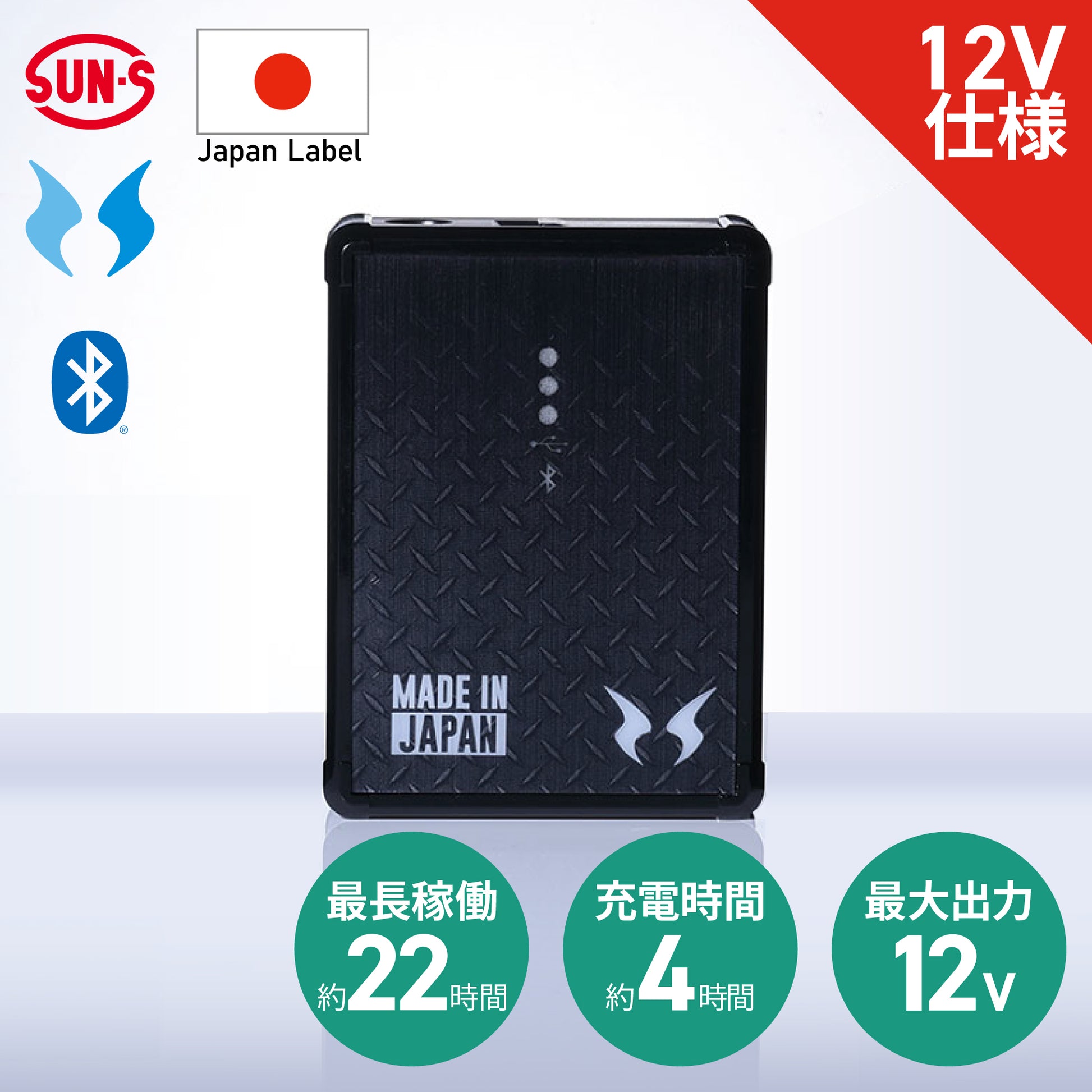 メーカー保証付】 空調風神服 JapanLabel 12V仕様 RD9291AJ【リチウム