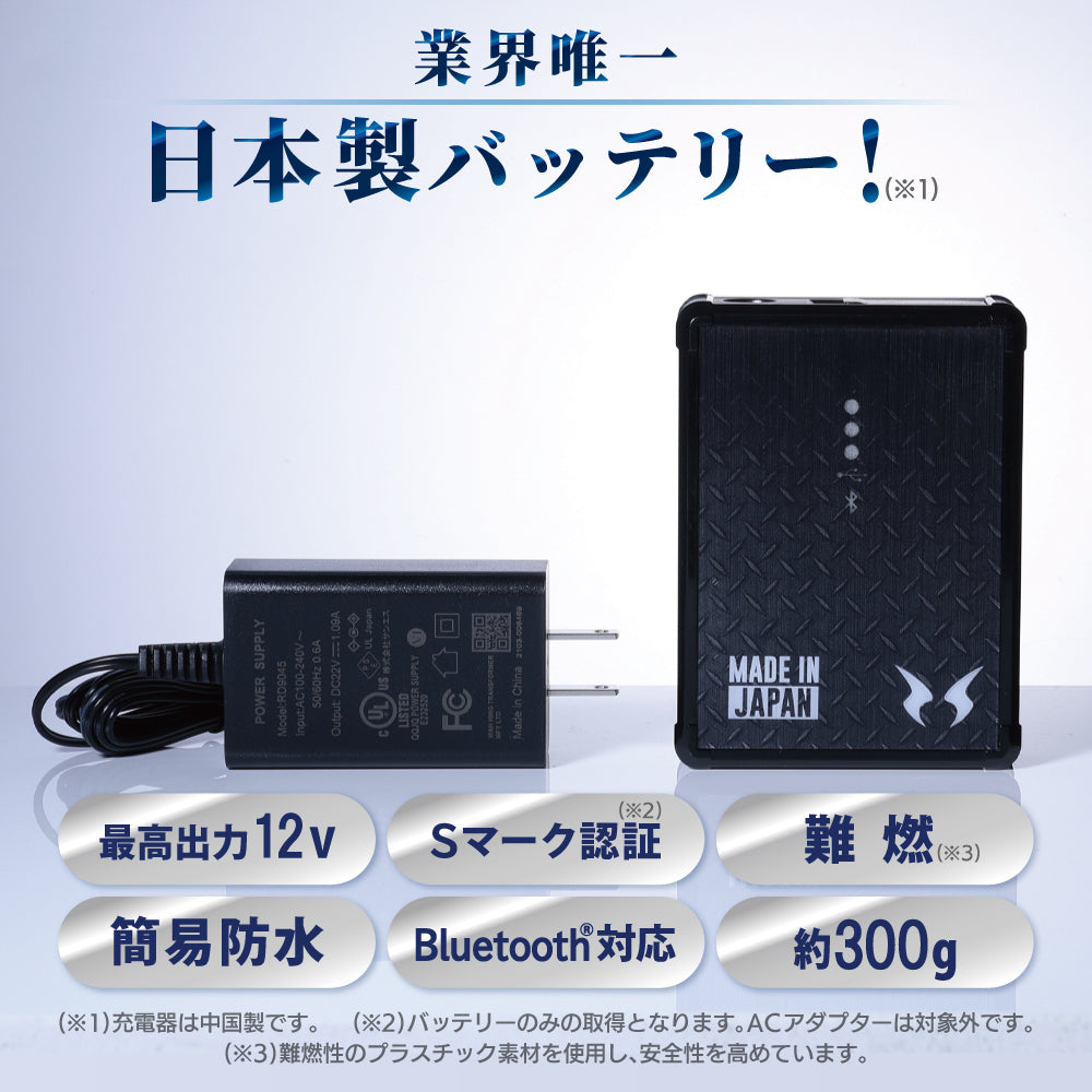 メーカー保証付】 空調風神服 JapanLabel 12V仕様 RD9291J【リチウム